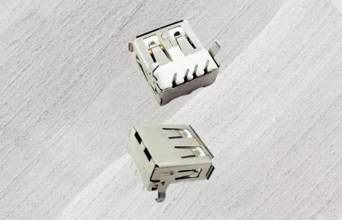 USB A Type Male Right Angle Connector